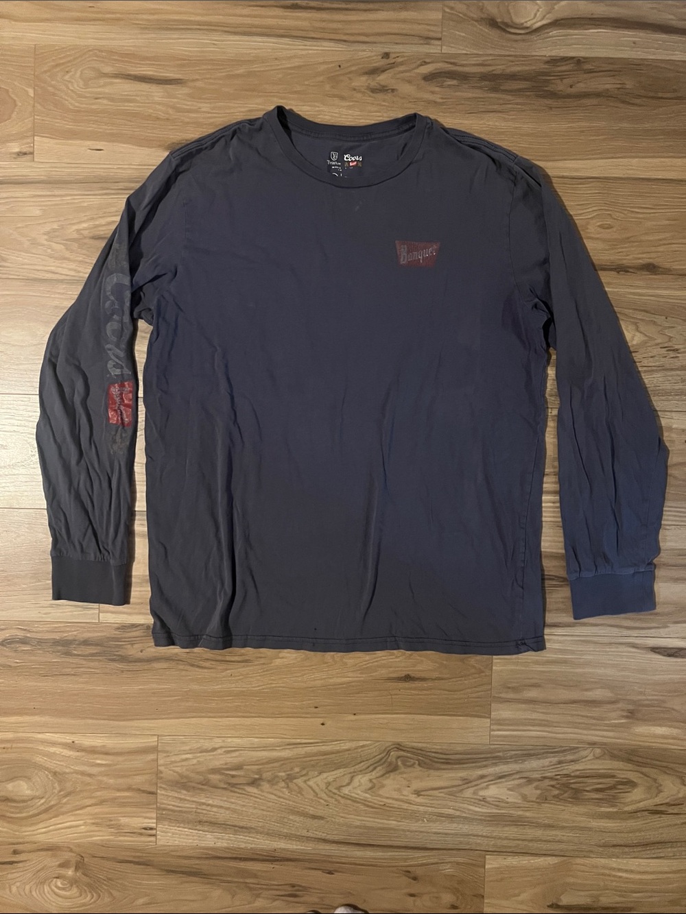 Coors Banquet Long Sleeve Crew with Subtle Red Logos